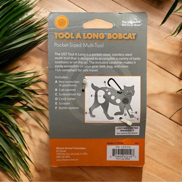 UST Tool A Long Bobcat Multi-Tool | Pocket-Sized Stainless Steel - Picture 3 of 4